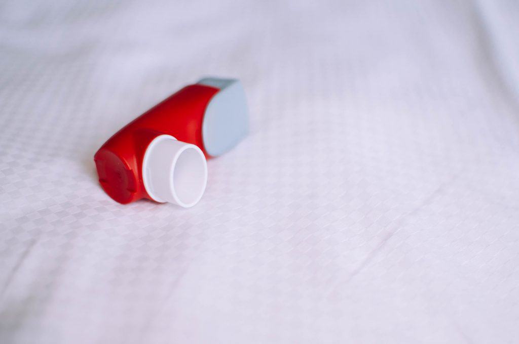 Red and White Inhaler